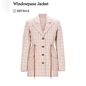 Cabi Windowpane Jacket Size M